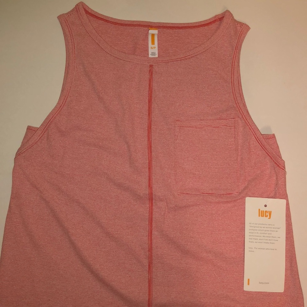 Brand New Lucy Dashing Sleeveless Pink Striped S